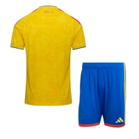 Camiseta Colombia Primera Equipación Replica Mundial 2026 para niños mangas cortas (+ Pantalones cortos)